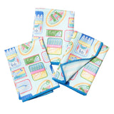 Mighty Mini Towel (Set of 3) Reversible - Mable Tan Sardines - Once Again Home Co.