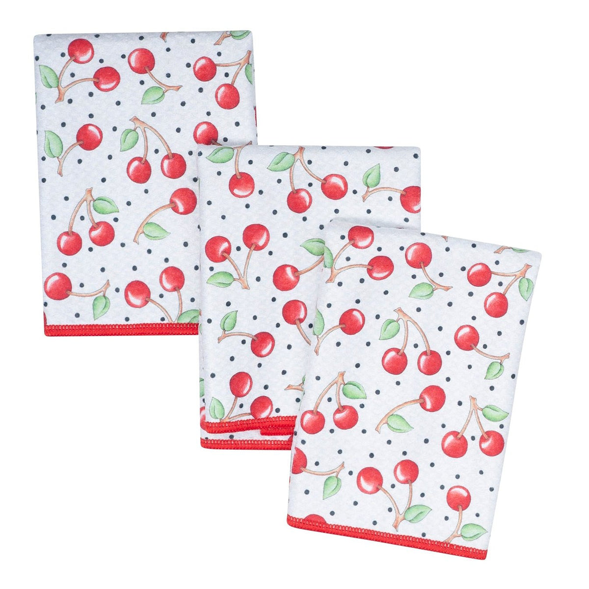 Mighty Mini Towel (Set of 3) Reversible - Mary Engelbreit Cherry Harvest - Once Again Home Co.