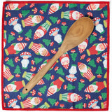 Mighty Mini Towel (Set of 3) Reversible - Mary Engelbreit Santa Gnome - Once Again Home Co.