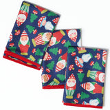 Mighty Mini Towel (Set of 3) Reversible - Mary Engelbreit Santa Gnome - Once Again Home Co.