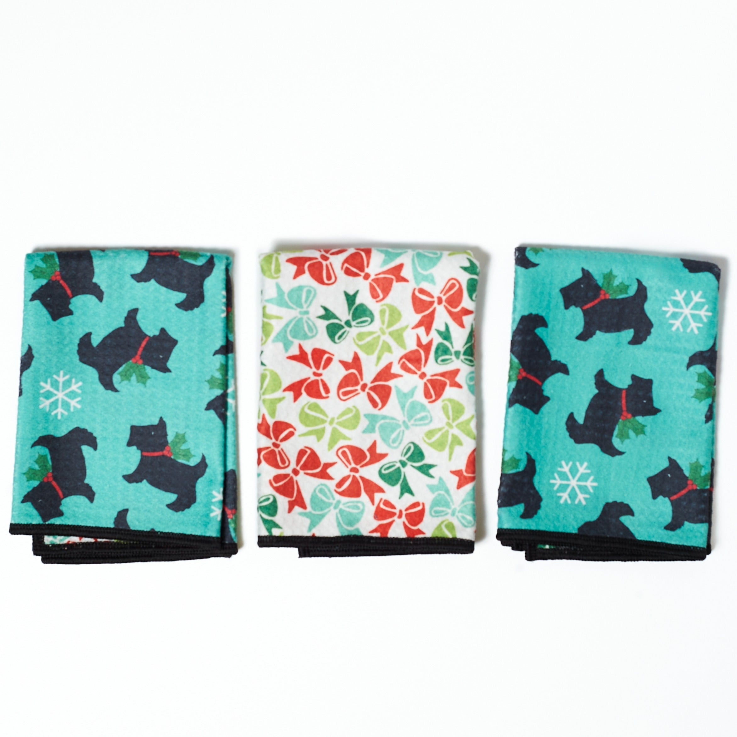 Mighty Mini Towel (Set of 3) Reversible - Mary Engelbreit Scotties - Once Again Home Co.