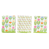 Mighty Mini Towel (Set of 3) Reversible - Mary Engelbreit Tulips - Once Again Home Co.