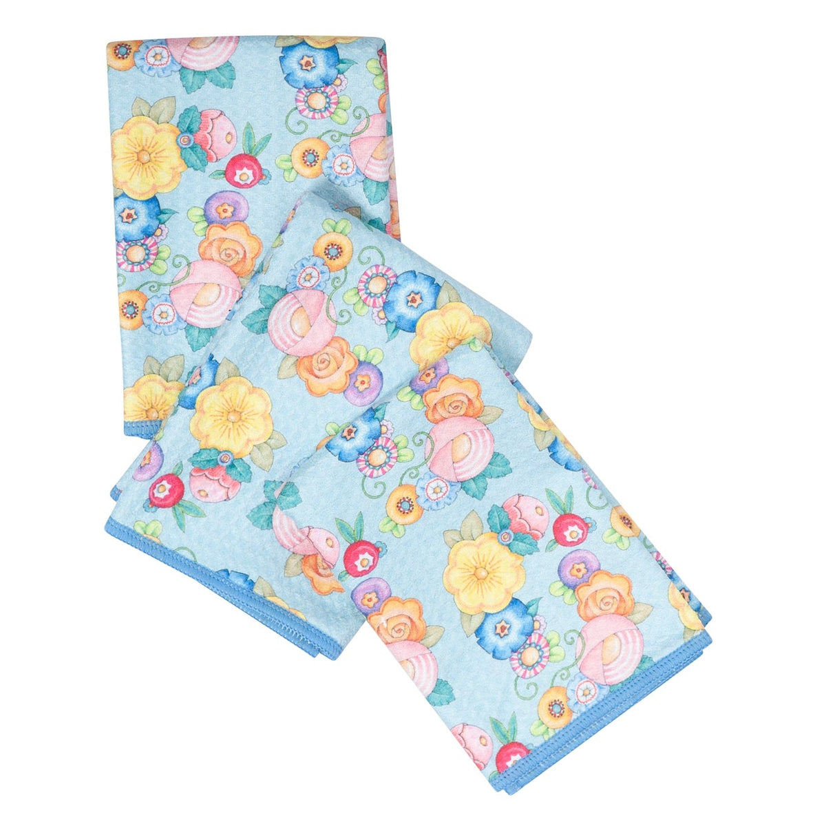 Mighty Mini Towel (Set of 3) Reversible - Mary Engelbreit Wildflower Garland - Once Again Home Co.