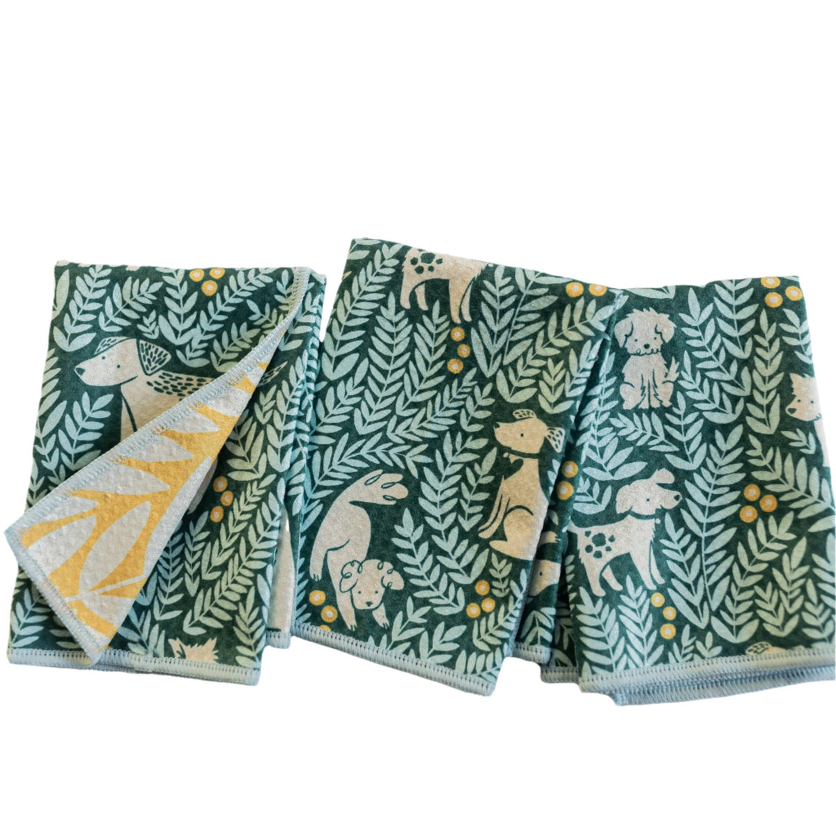 Mighty Mini Towel (Set of 3) Reversible - Nuthatch Dog Park - Once Again Home Co.
