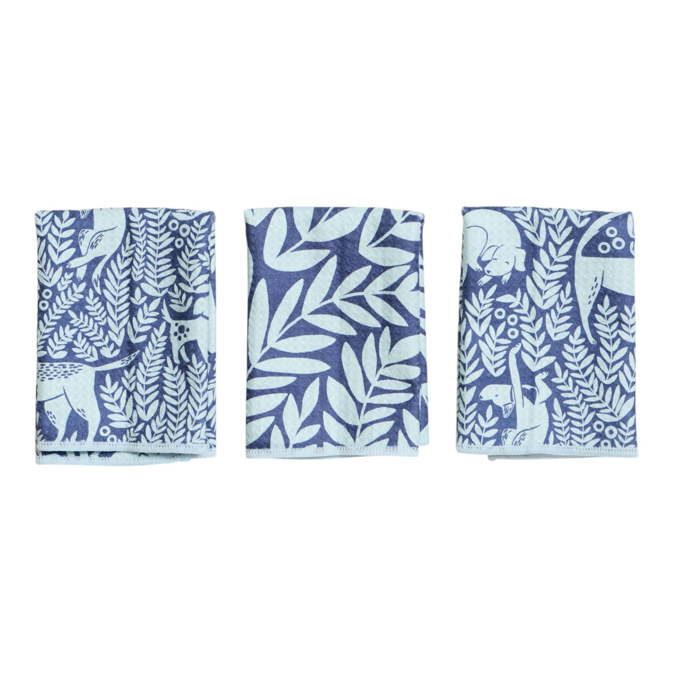 Mighty Mini Towel (Set of 3) Reversible - Nuthatch Dog Park - Once Again Home Co.