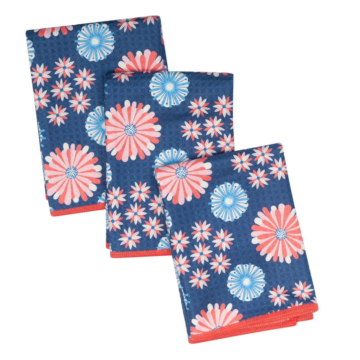 Mighty Mini Towel (Set of 3) Reversible - Rebecca Jane Woolbright Burst - Once Again Home Co.