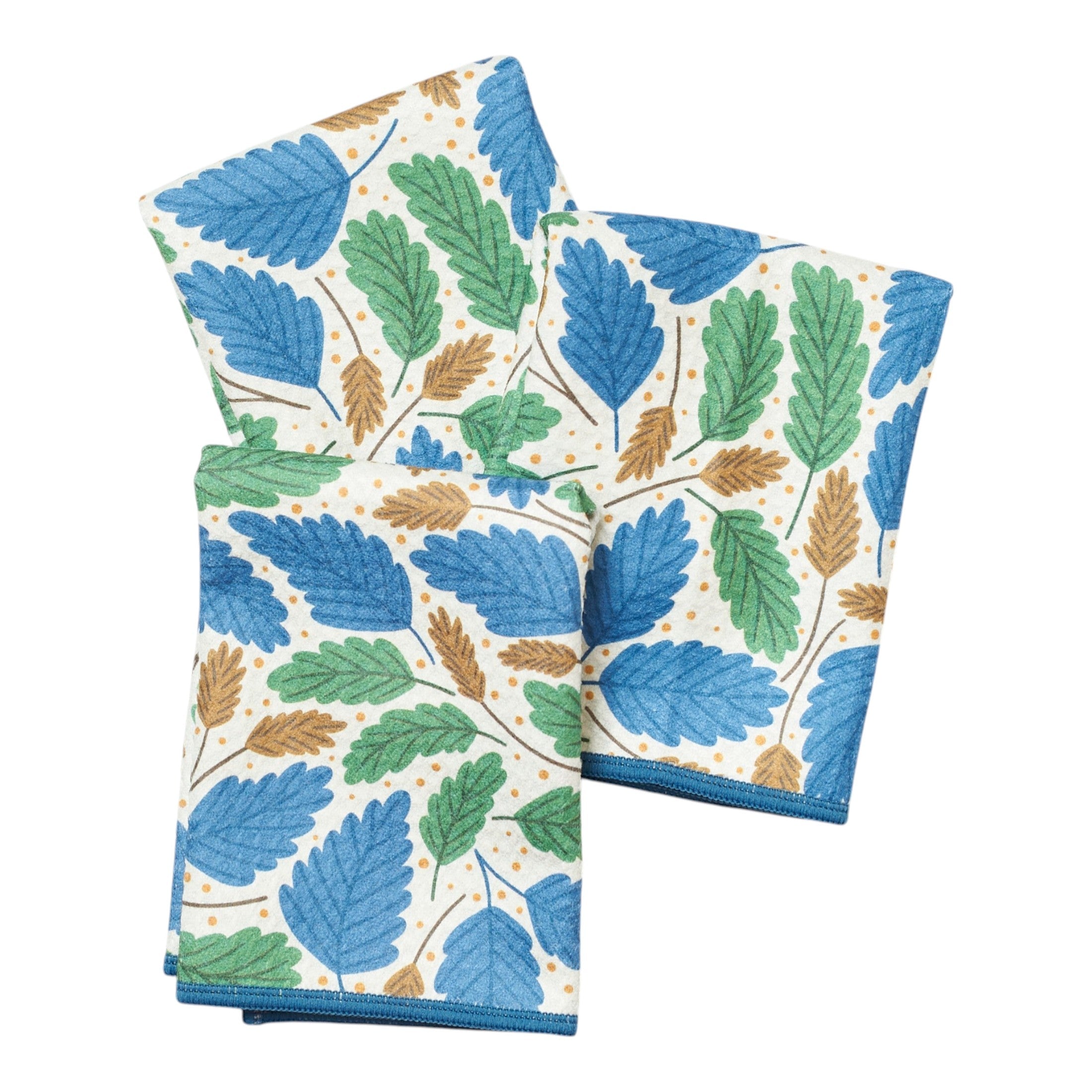 Mighty Mini Towel (Set of 3) Reversible - Rebecca Jane Woolbright First Leaf - Once Again Home Co.