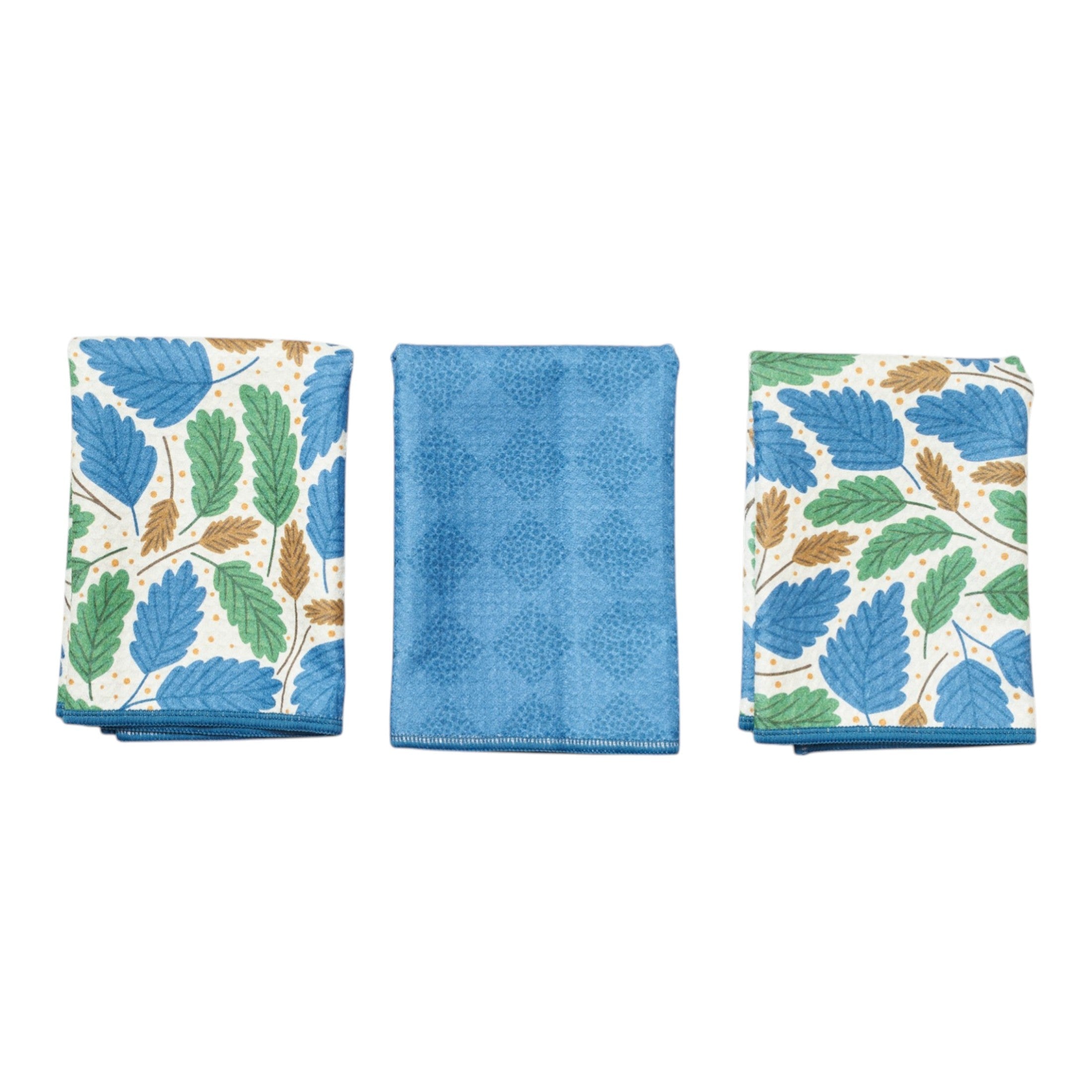 Mighty Mini Towel (Set of 3) Reversible - Rebecca Jane Woolbright First Leaf - Once Again Home Co.