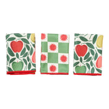 Mighty Mini Towel (Set of 3) Reversible - Rebecca Jane Woolbright Happy Apple - Once Again Home Co.