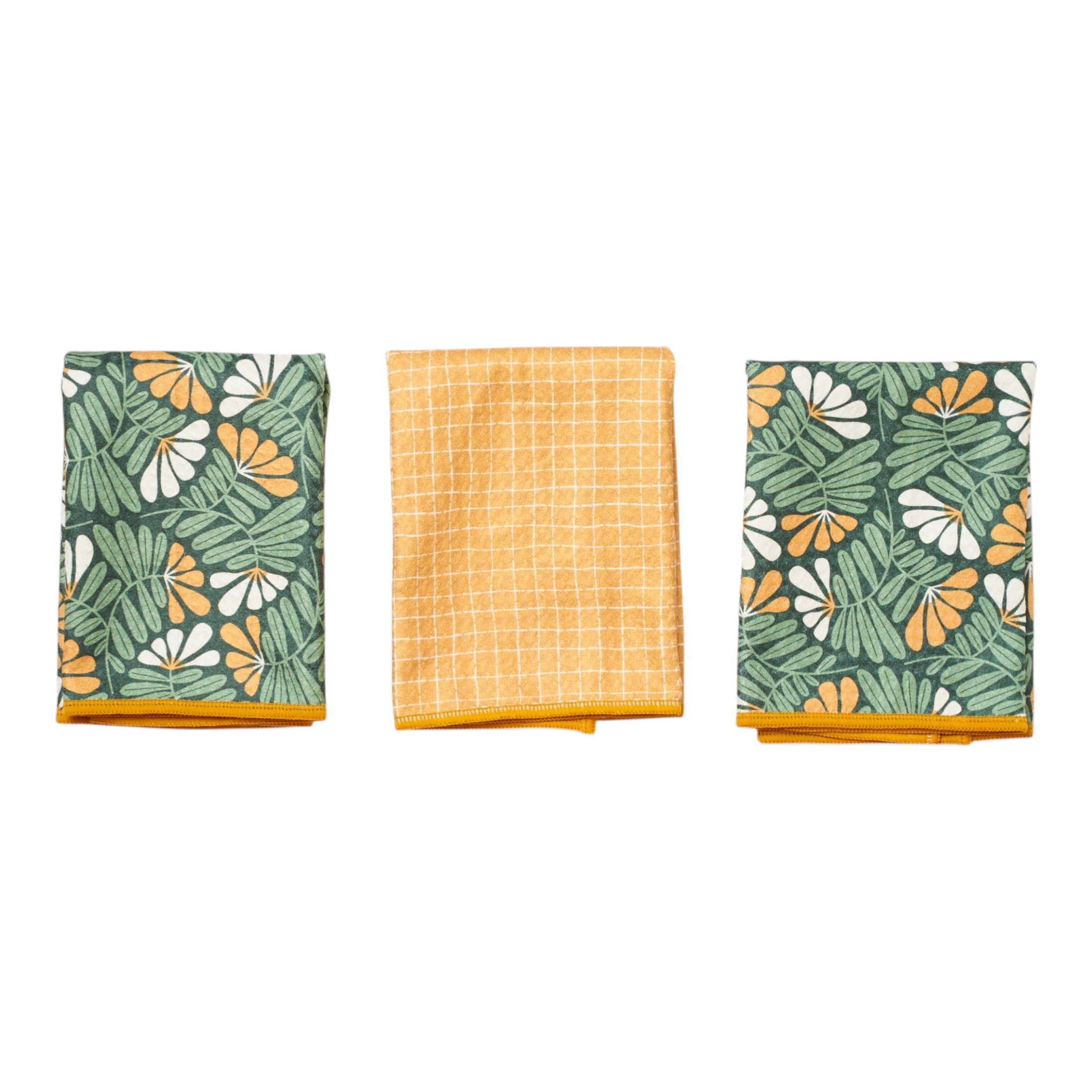 Mighty Mini Towel (Set of 3) Reversible - Rebecca Woolbright Fall Flower - Once Again Home Co.