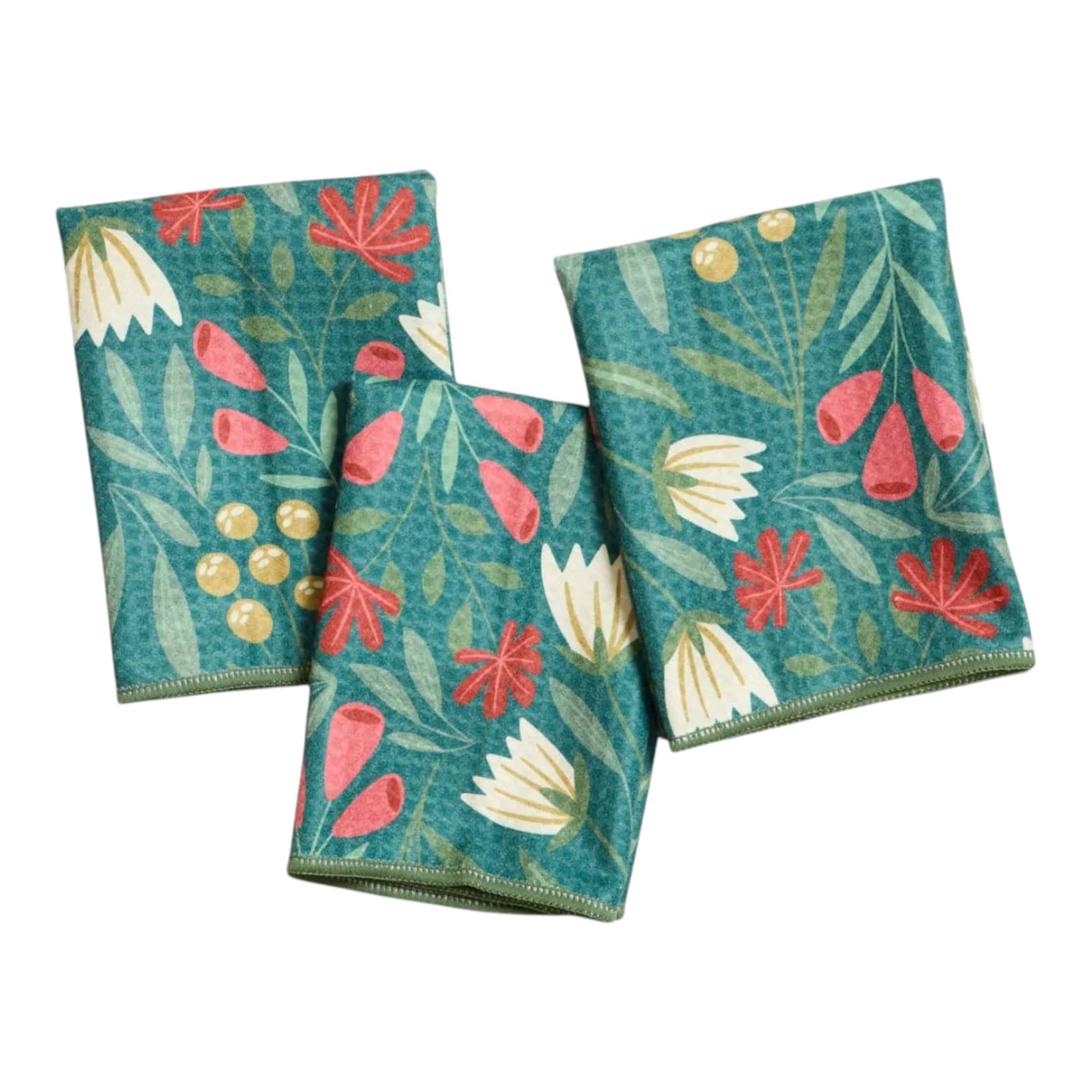 Mighty Mini Towel (Set of 3) Reversible - RJW Utopian Garden - Once Again Home Co.