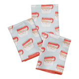 Mighty Mini Towel (Set of 3) Reversible - Sara Fitz Santa Mug - Once Again Home Co.