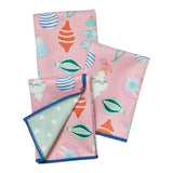 Mighty Mini Towel (Set of 3) Reversible - Sara Fitz Vintage Ornament - Once Again Home Co.