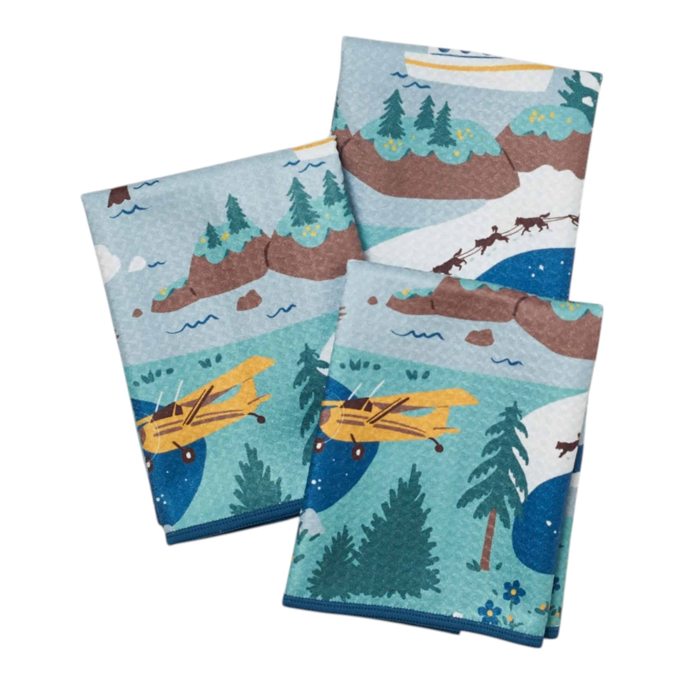 Mighty Mini Towel (Set of 3) Reversible - Signature Alaska - Once Again Home Co.