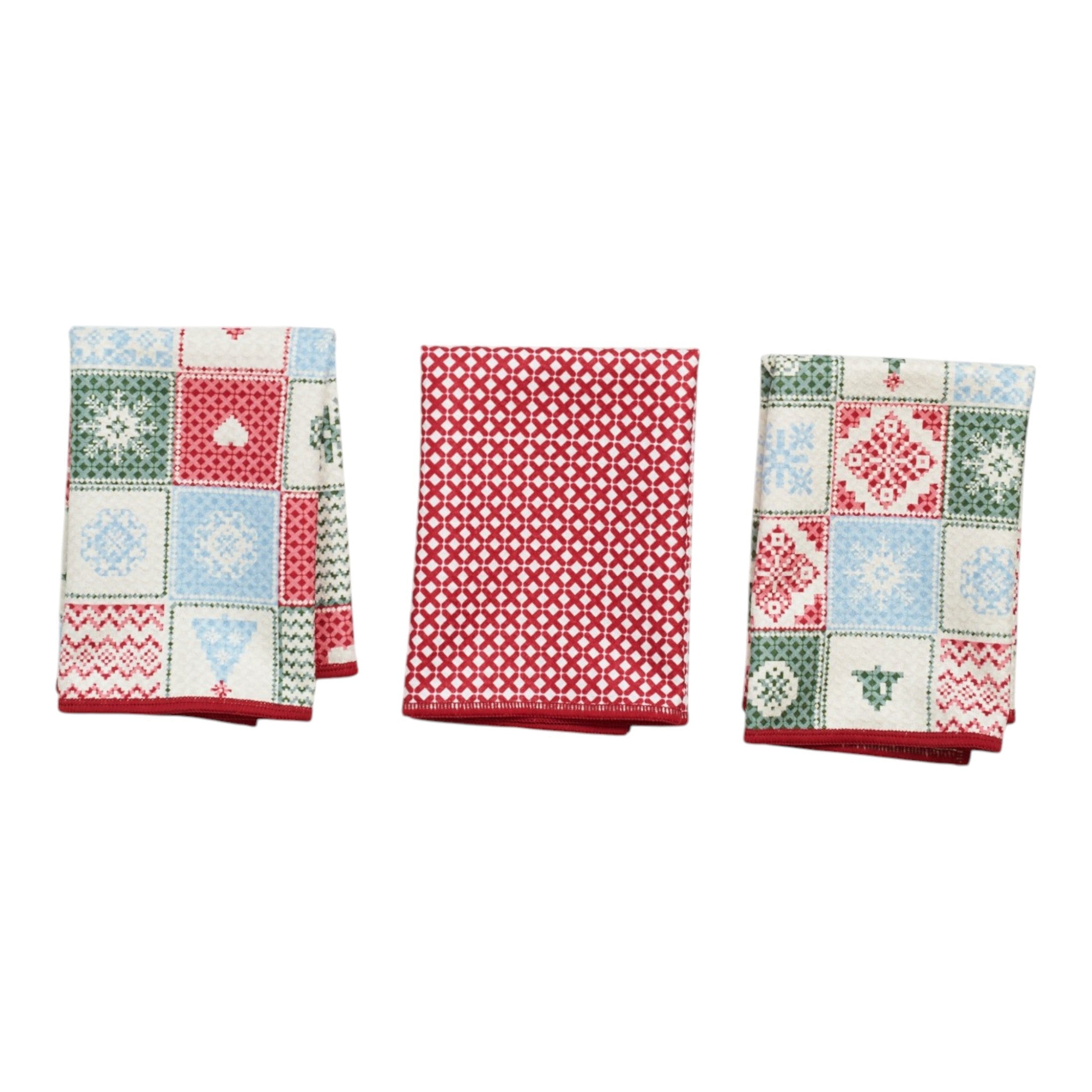 Mighty Mini Towel (Set of 3) Reversible - Signature Arctic Cross Stitch - Once Again Home Co.