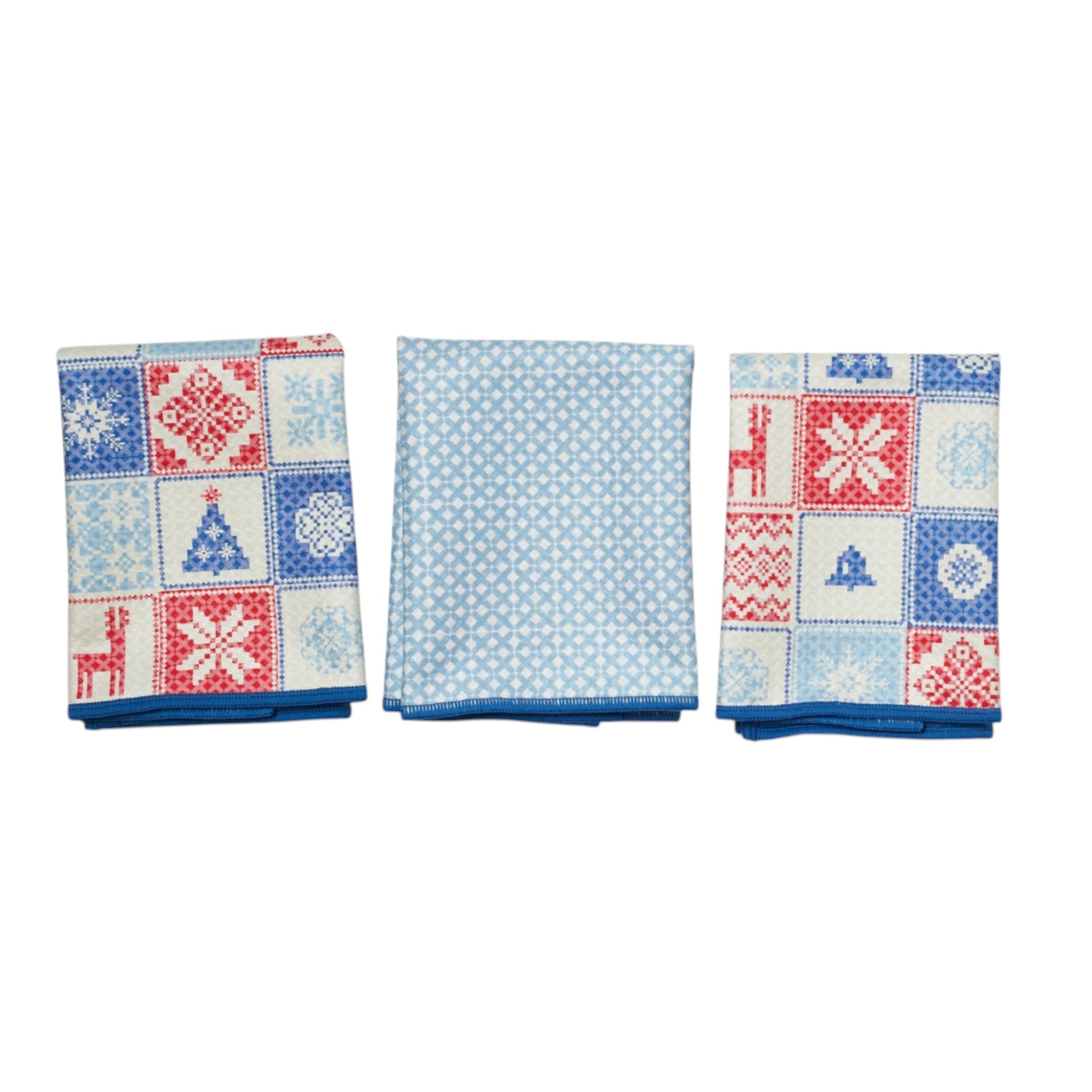 Mighty Mini Towel (Set of 3) Reversible - Signature Arctic Cross Stitch - Once Again Home Co.