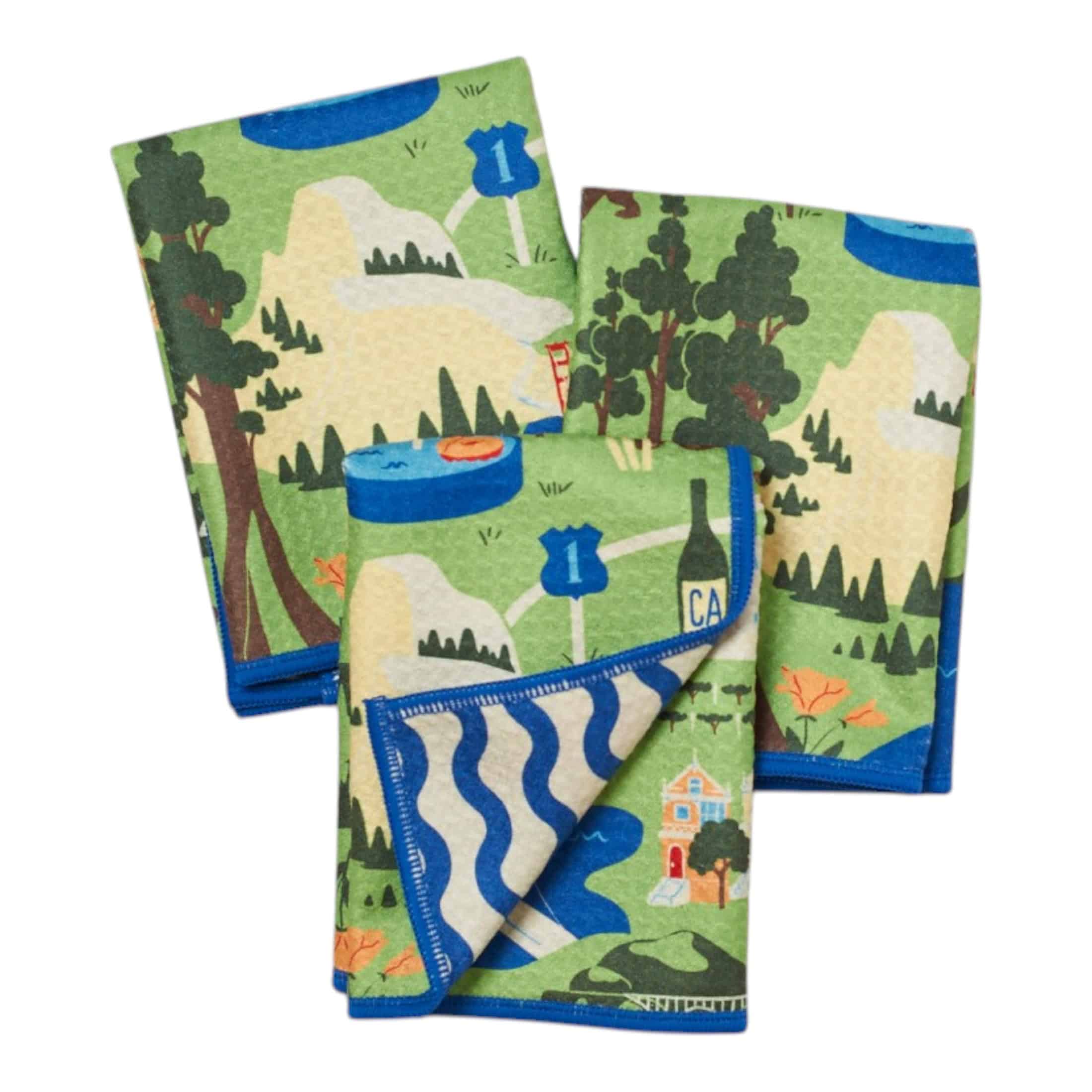 Mighty Mini Towel (Set of 3) Reversible - Signature California - Once Again Home Co.