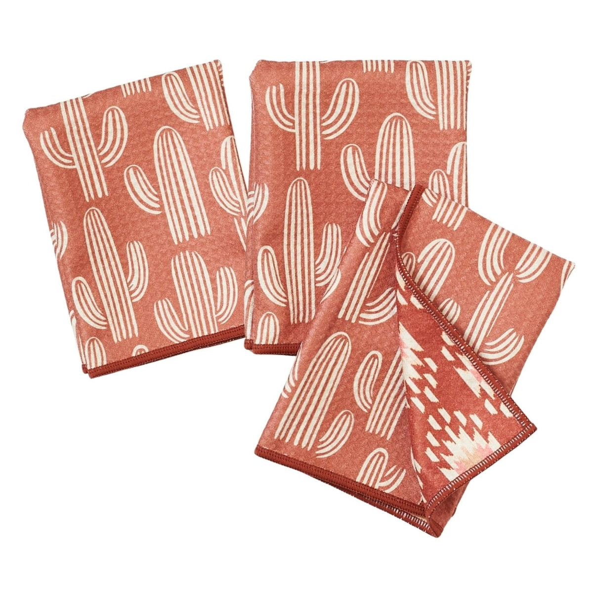 Mighty Mini Towel (Set of 3) Reversible - Signature Collection Cacti - Once Again Home Co.