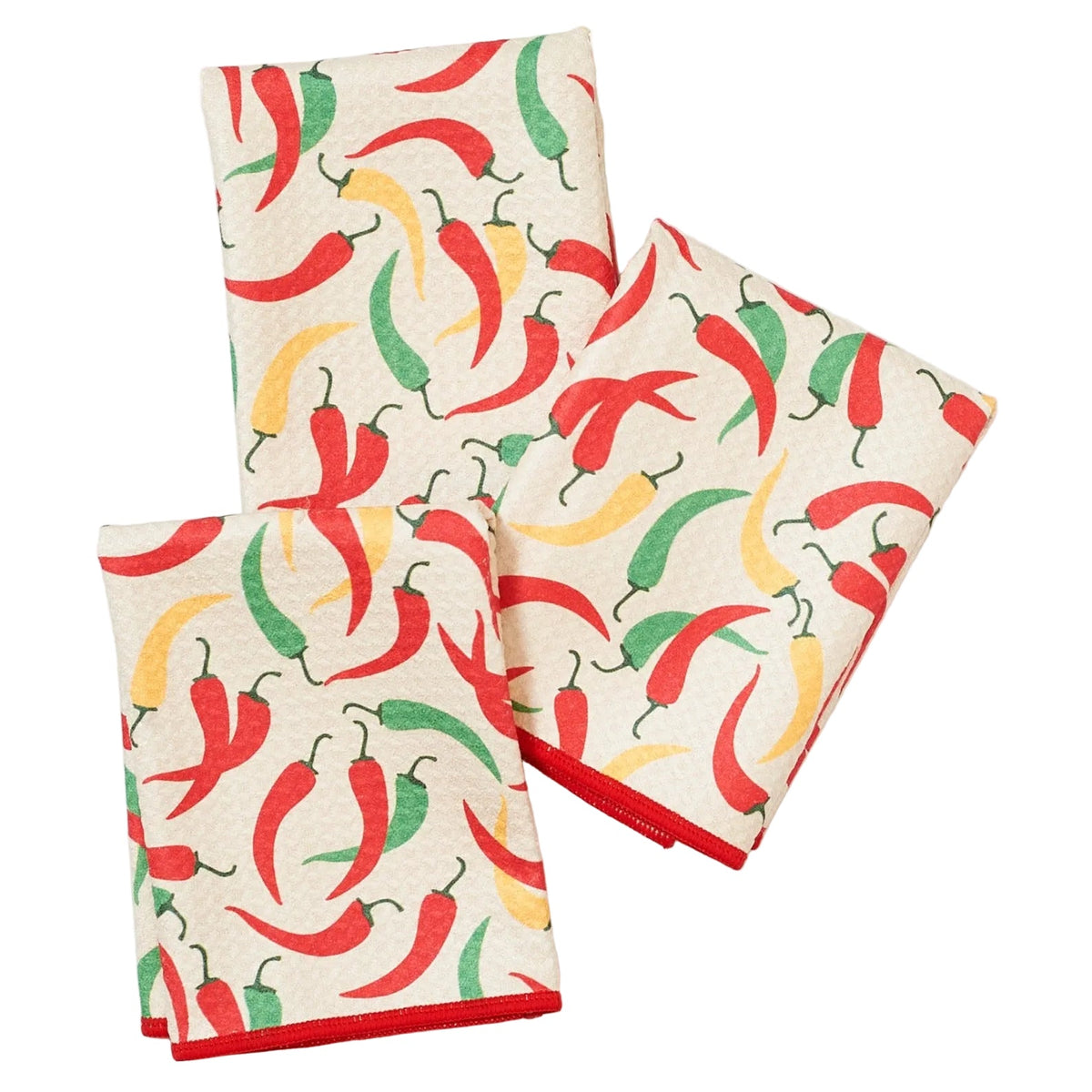 Mighty Mini Towel (Set of 3) Reversible - Signature Collection Chili Peppers - Once Again Home Co.
