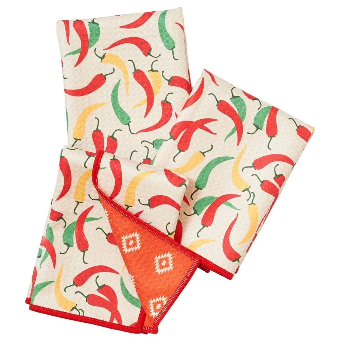 Mighty Mini Towel (Set of 3) Reversible - Signature Collection Chili Peppers - Once Again Home Co.
