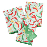 Mighty Mini Towel (Set of 3) Reversible - Signature Collection Chili Peppers - Once Again Home Co.