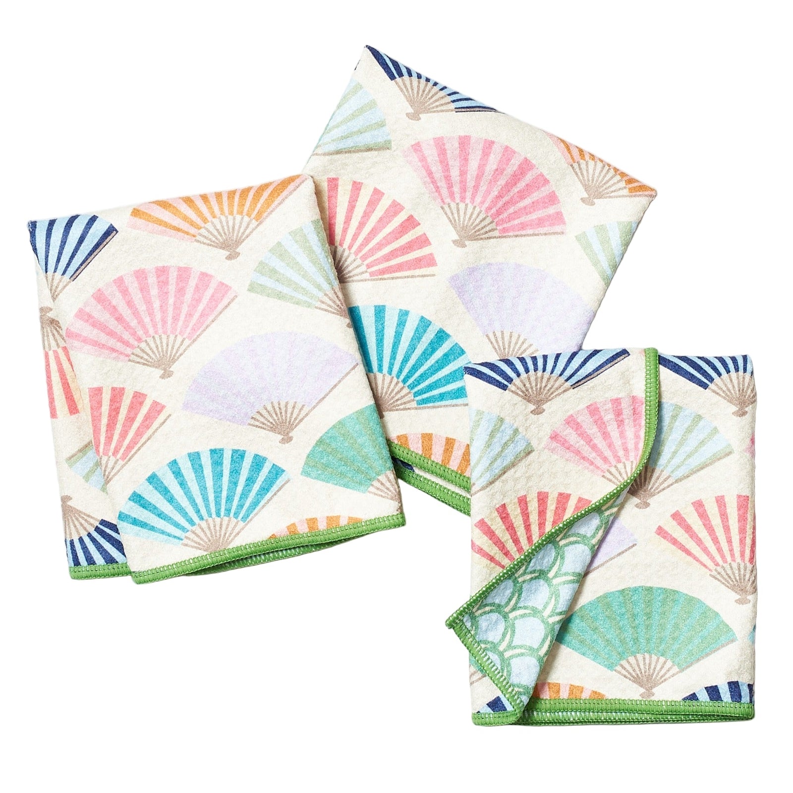 Mighty Mini Towel (Set of 3) Reversible - Signature Collection Paper Fans - Once Again Home Co.