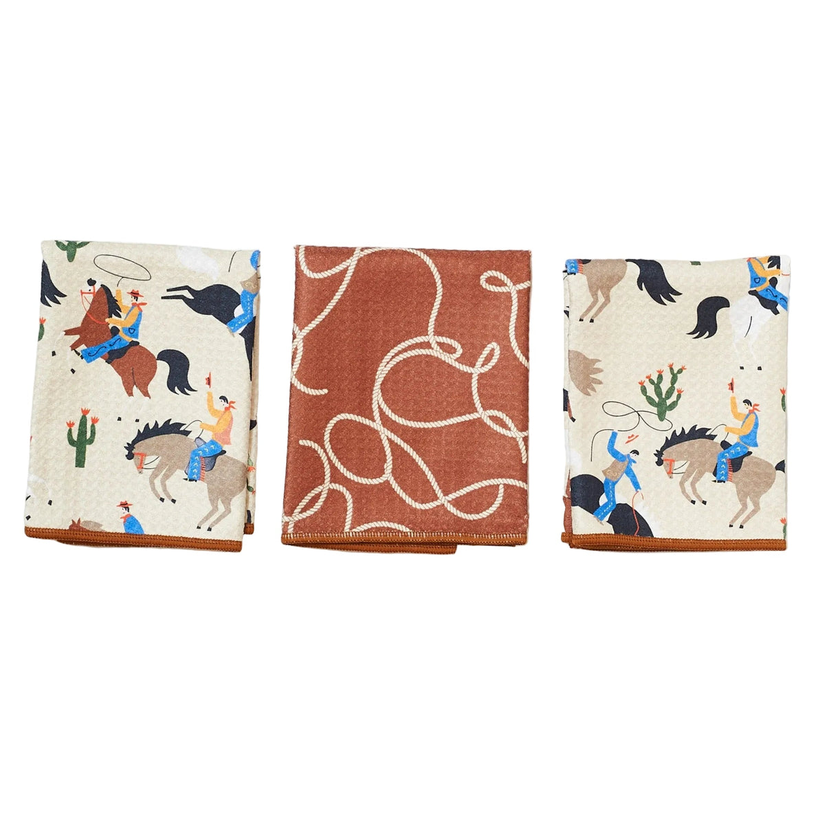 Mighty Mini Towel (Set of 3) Reversible - Signature Collection Rodeo - Once Again Home Co.