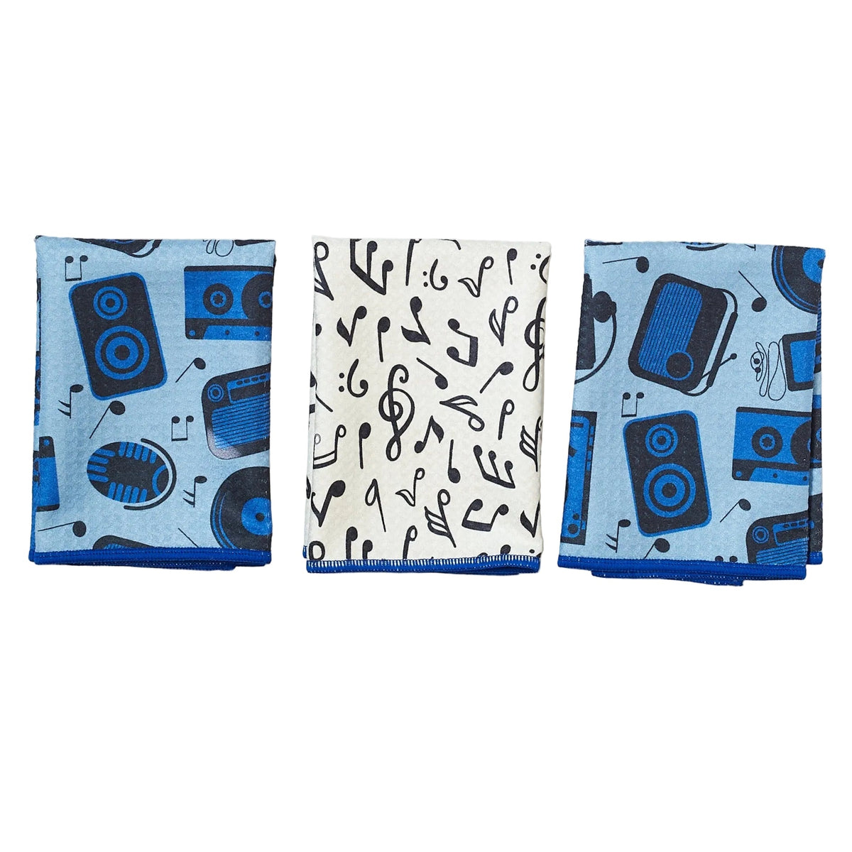 Mighty Mini Towel (Set of 3) Reversible - Signature Collection Tunes - Once Again Home Co.