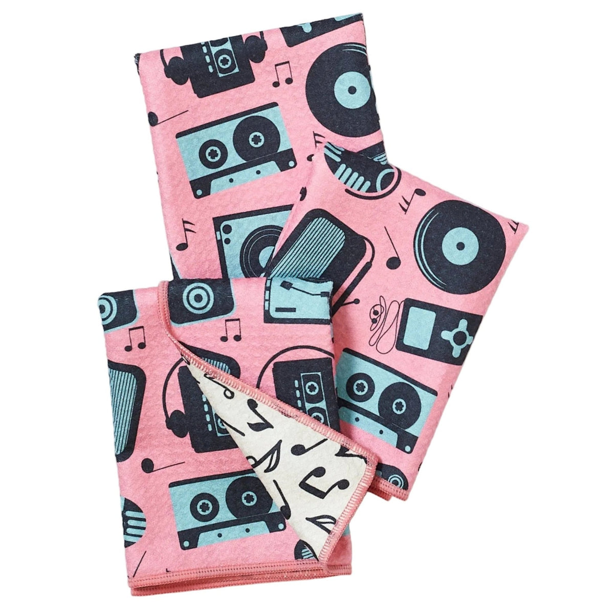Mighty Mini Towel (Set of 3) Reversible - Signature Collection Tunes - Once Again Home Co.