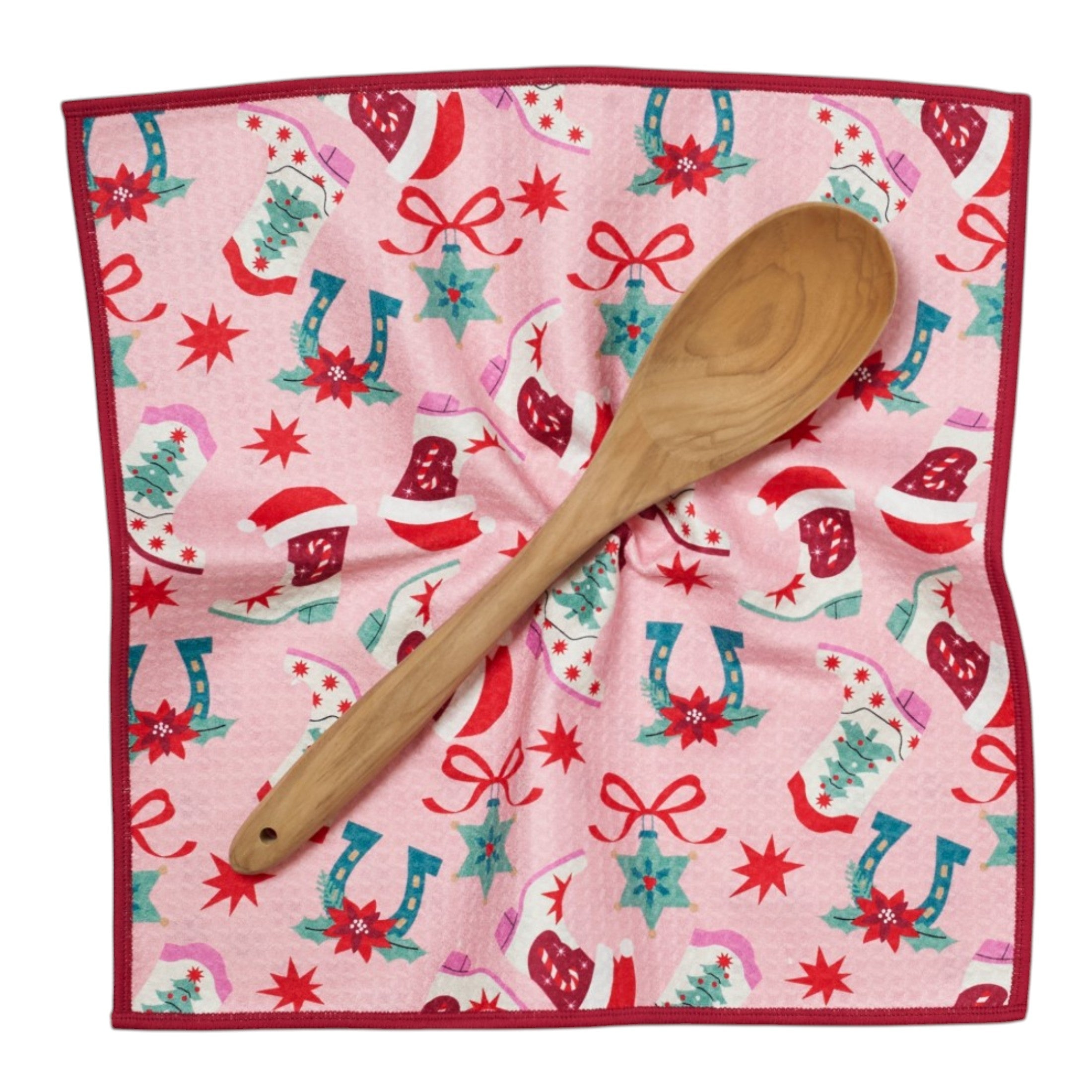 Mighty Mini Towel (Set of 3) Reversible - Signature Cowgirl Christmas - Once Again Home Co.