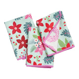 Mighty Mini Towel (Set of 3) Reversible - Signature Poinsettia Garden - Once Again Home Co.