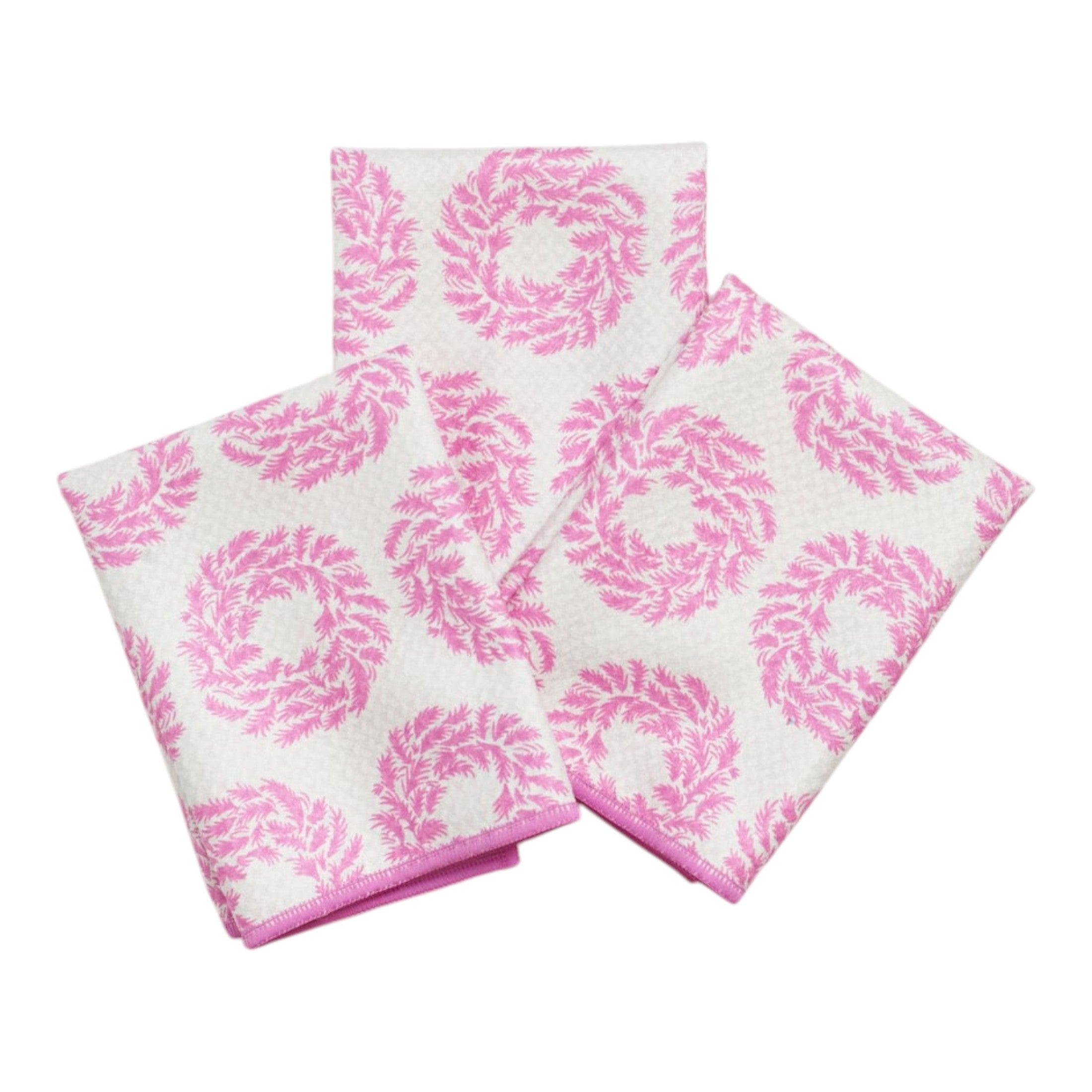 Mighty Mini Towel (Set of 3) Reversible - Signature Poinsettia Garden - Once Again Home Co.