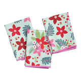 Mighty Mini Towel (Set of 3) Reversible - Signature Poinsettia Garden - Once Again Home Co.