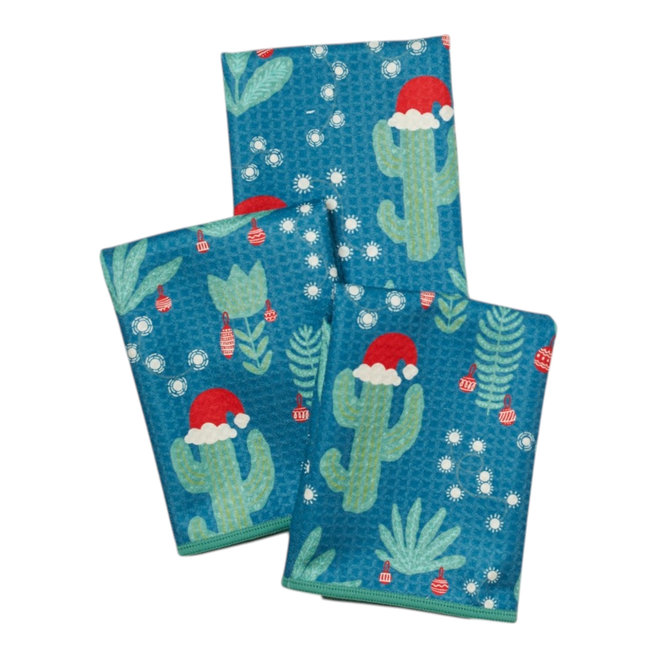 Mighty Mini Towel (Set of 3) Reversible - Signature Santa Cactus - Once Again Home Co.