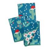 Mighty Mini Towel (Set of 3) Reversible - Signature Santa Cactus - Once Again Home Co.
