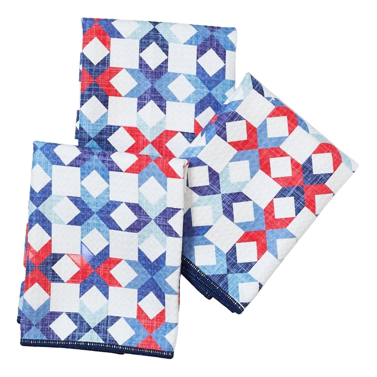 Mighty Mini Towel (Set of 3) - Star Quilt - Once Again Home Co.