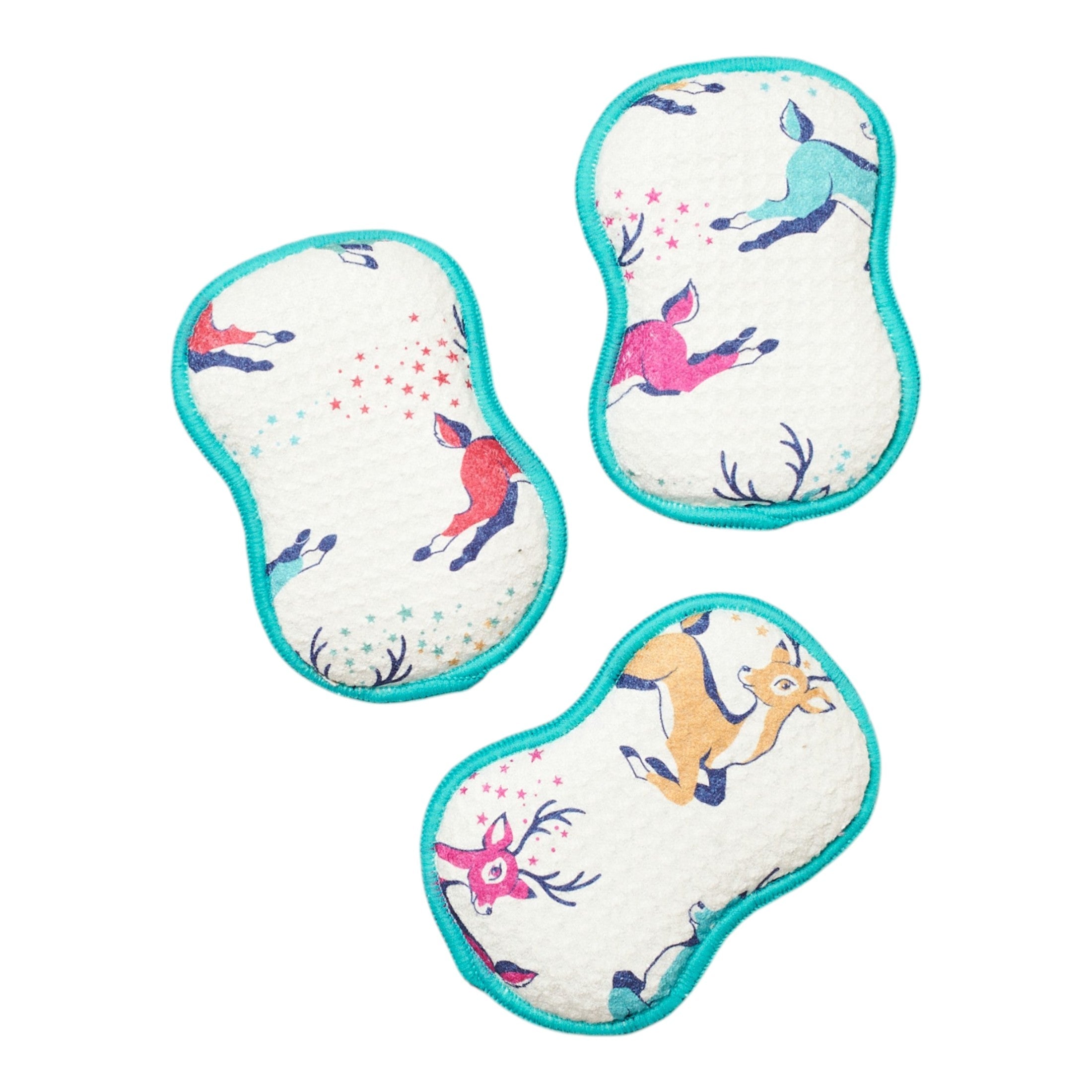 RE:usable Sponges (Set of 3) - Heather Jacobs Reindeer Games - Once Again Home Co.