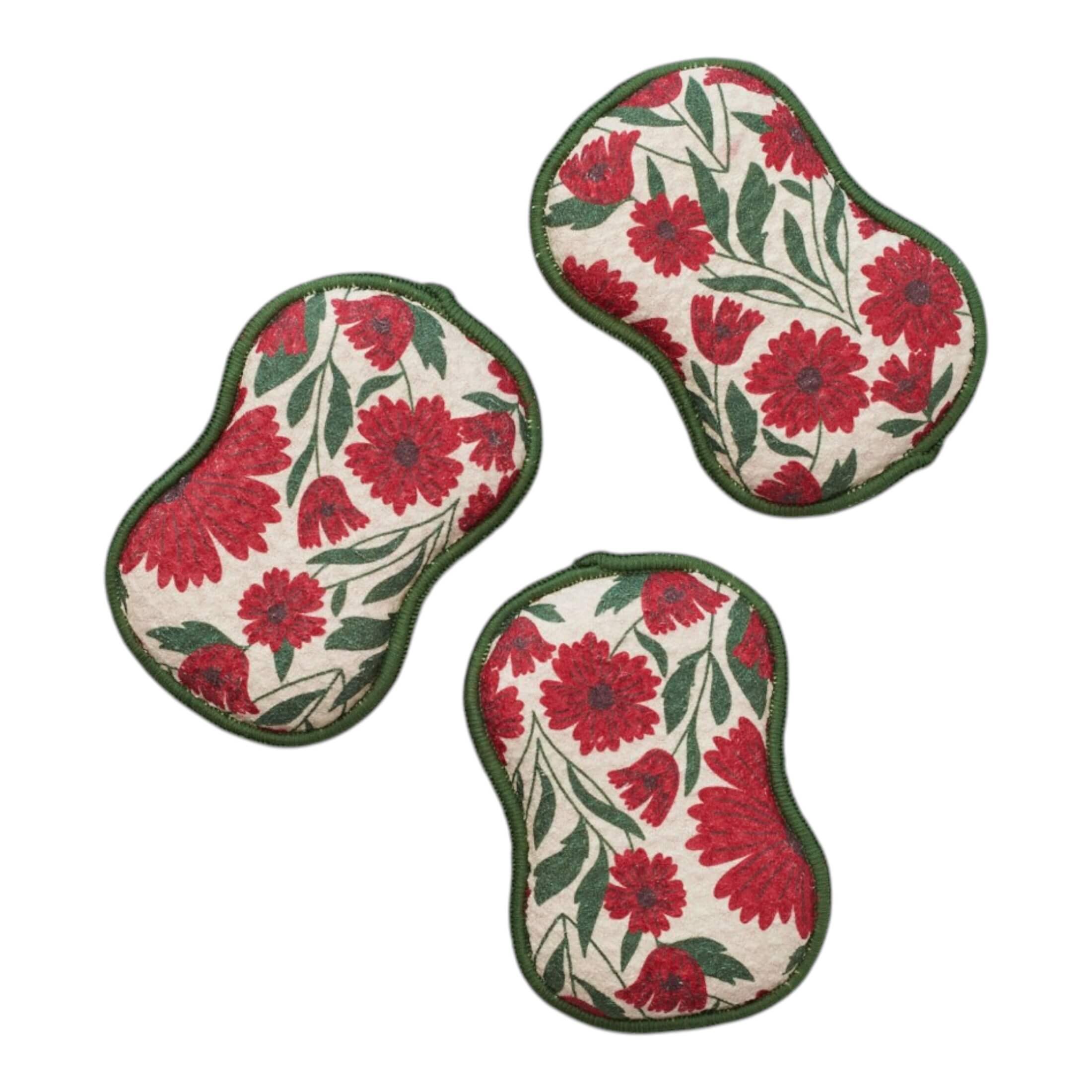 RE:usable Sponges (Set of 3) - Jen Owens Holiday Daisy - Once Again Home Co.