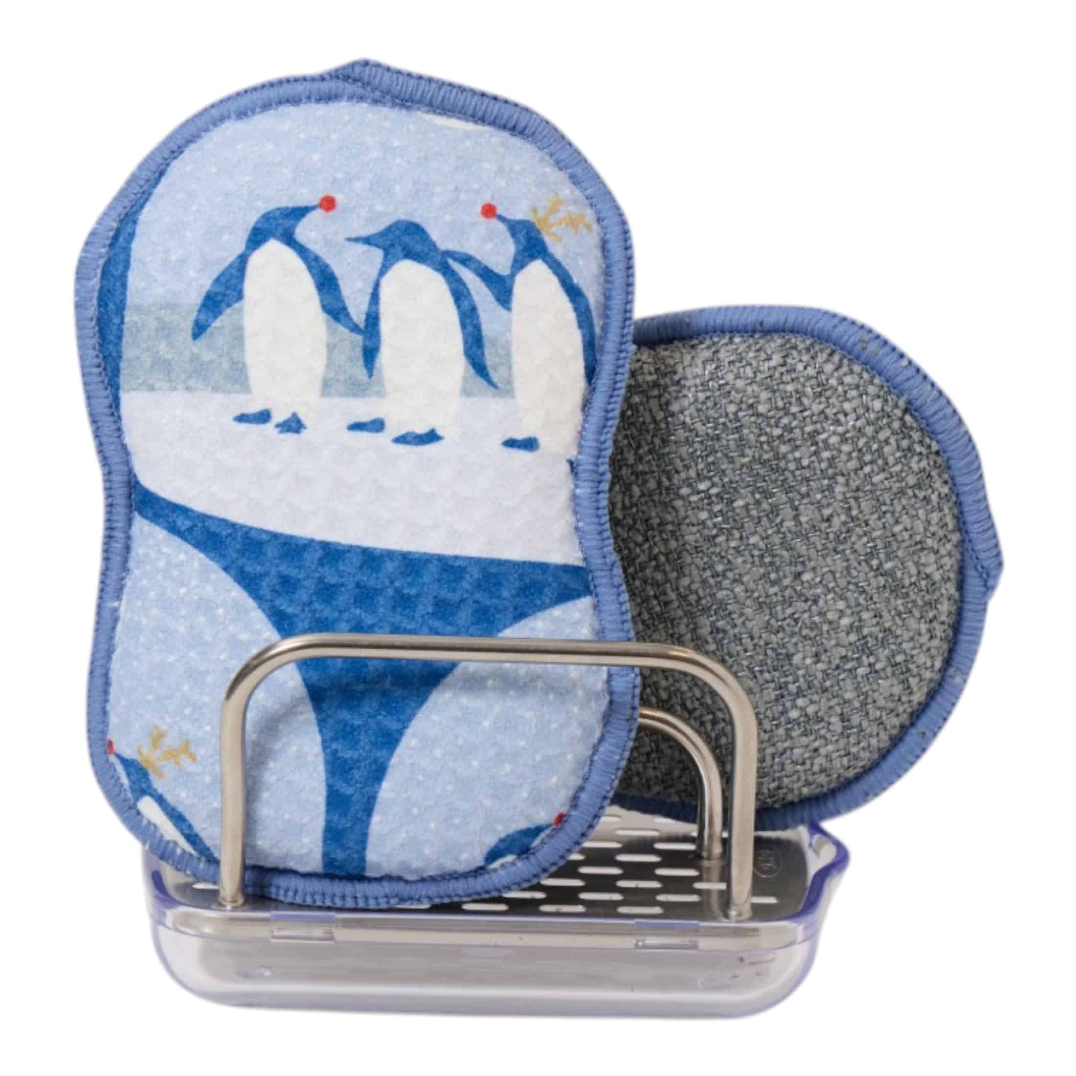 RE:usable Sponges (Set of 3) - Kate Nelligan Arctic Penguins - Once Again Home Co.
