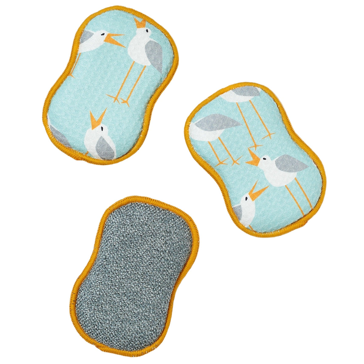 RE:usable Sponges (Set of 3) - Kate Nelligan Seagull - Once Again Home Co.