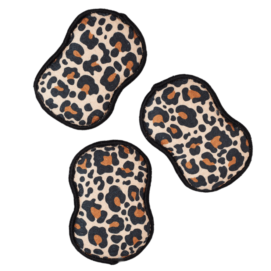 RE:usable Sponges (Set of 3) - Leopard - Once Again Home Co.