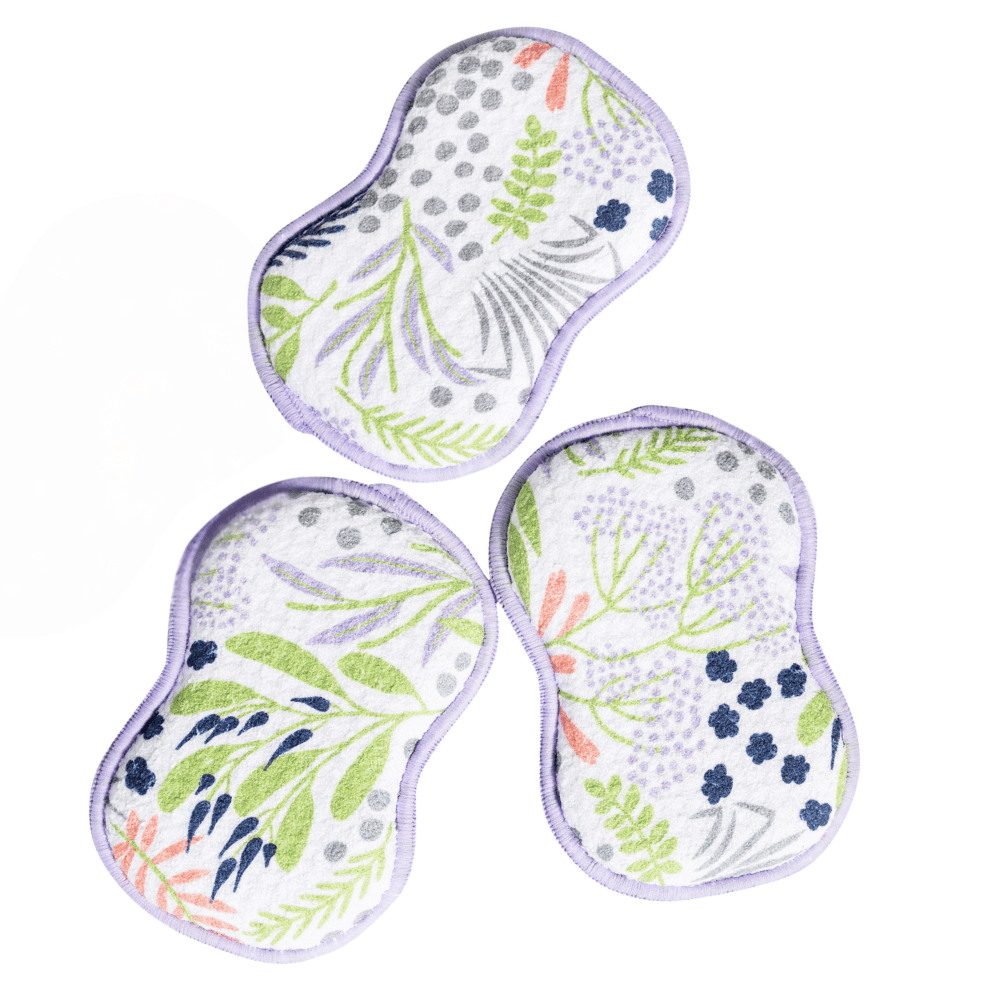 RE:usable Sponges (Set of 3) - Multi Leaf - Once Again Home Co.