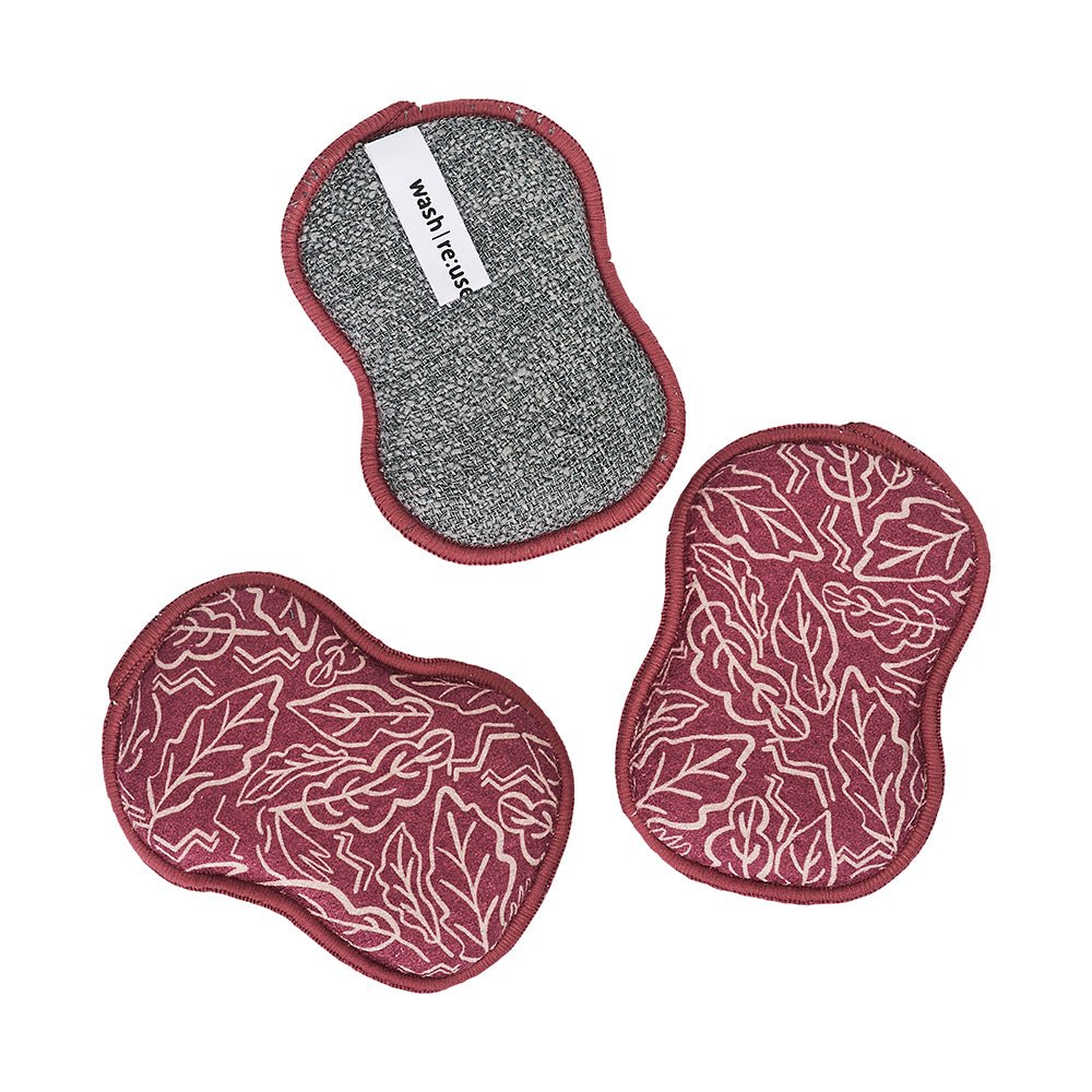 RE:usable Sponges (Set of 3) Reversible - ZW Blustery Day - Once Again Home Co.