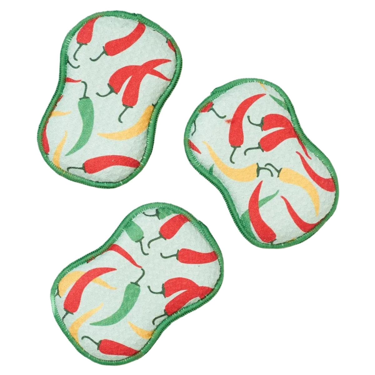 RE:usable Sponges (Set of 3) - Signature Collection Chili Peppers - Once Again Home Co.
