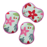 RE:usable Sponges (Set of 3) - Signature Poinsettia Garden - Once Again Home Co.