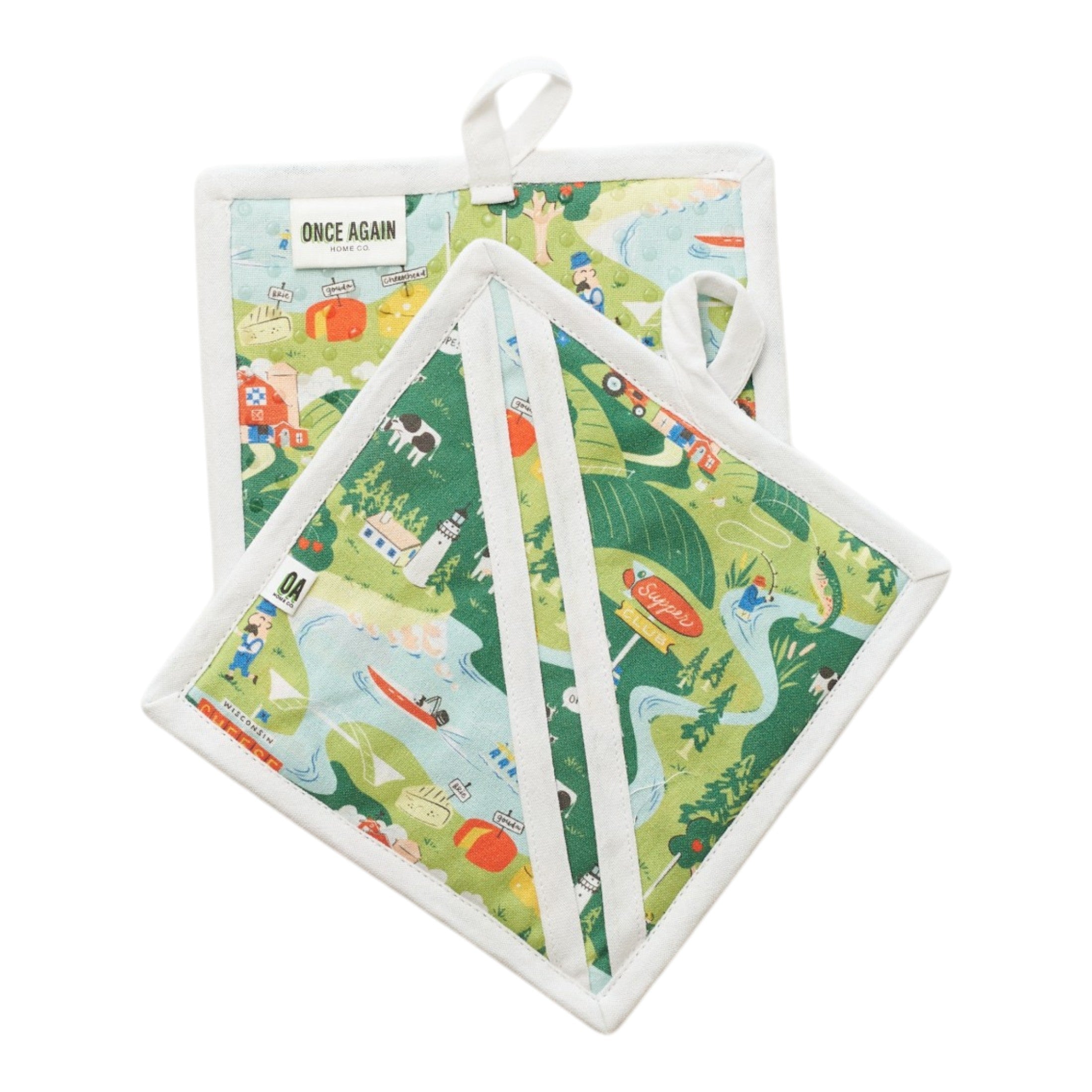 Wisconsin re:heat Potholder - Set of 2 - Once Again Home Co.