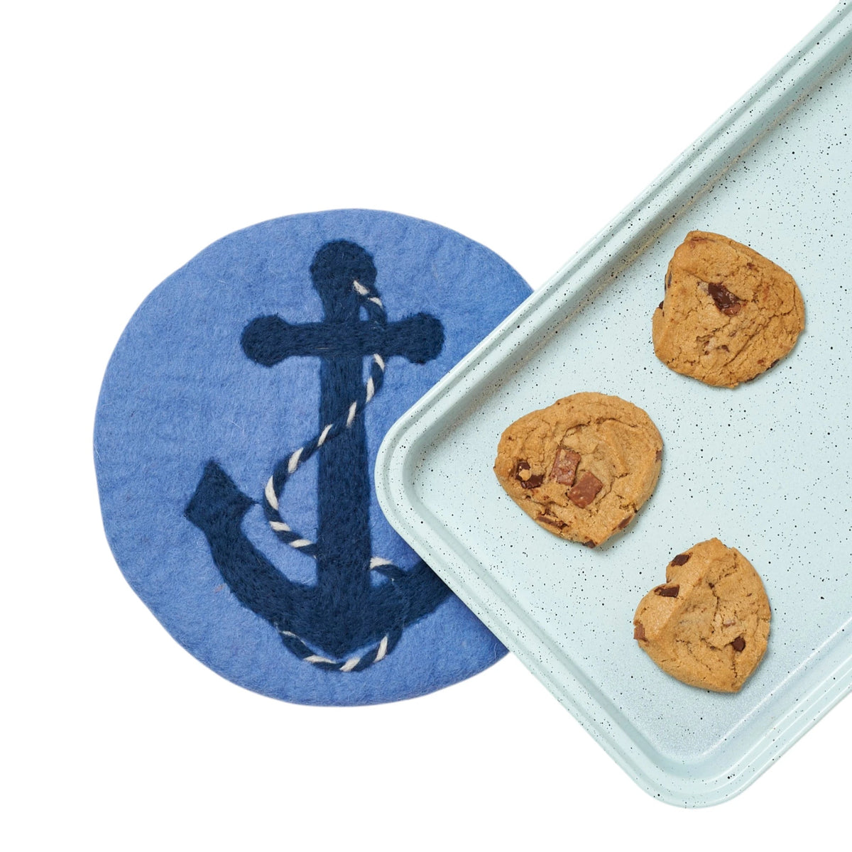 Wool Trivet - Anchor - Once Again Home Co.