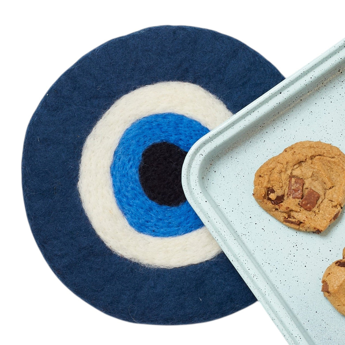 Wool Trivet - Evil Eye - Once Again Home Co.