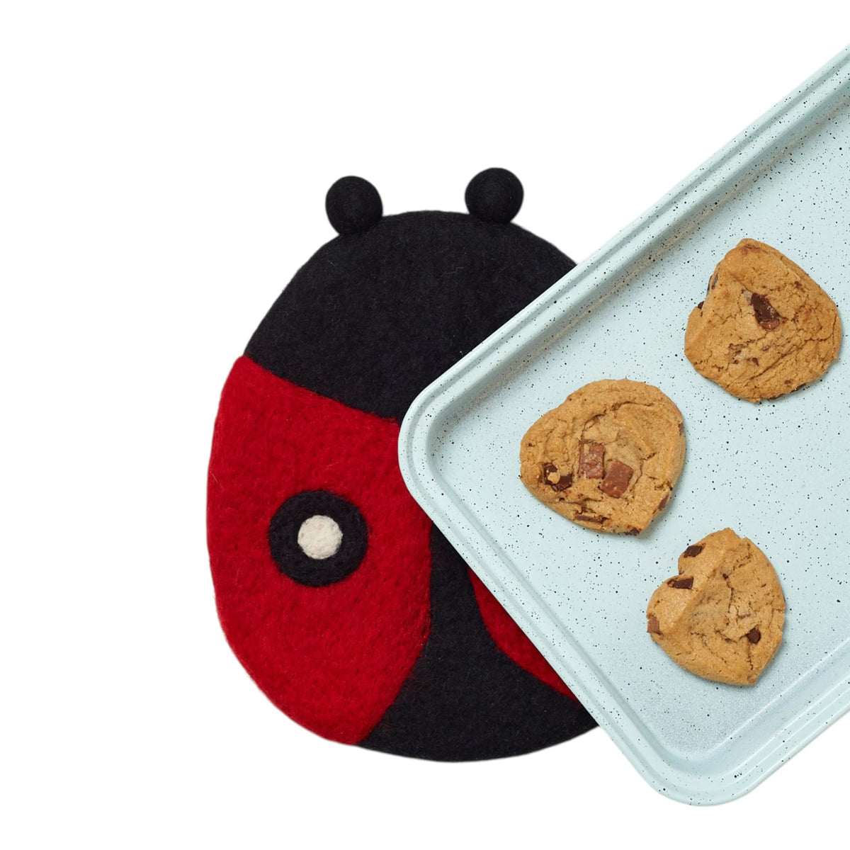 Wool Trivet - Mary Engelbreit Ladybug - Once Again Home Co.