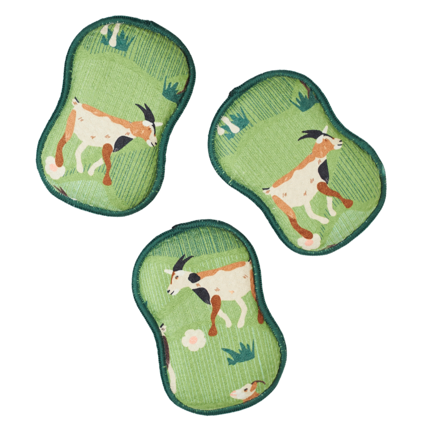 Éponges réutilisables (lot de 3) - Goat Parade